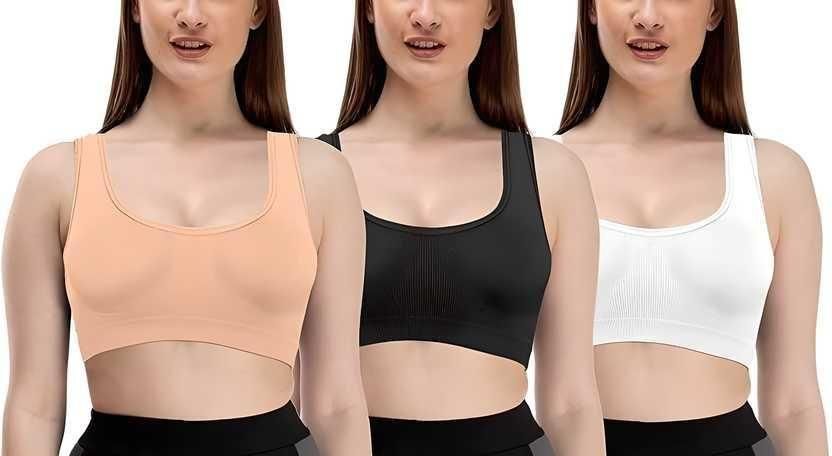Womens Multicolor Air Bra Pack of 3
