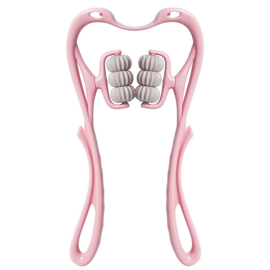 6 Wheel Dual Pressure Point Cervical Neck Massager Pinpoint Roller Neck Spine Massage Tool