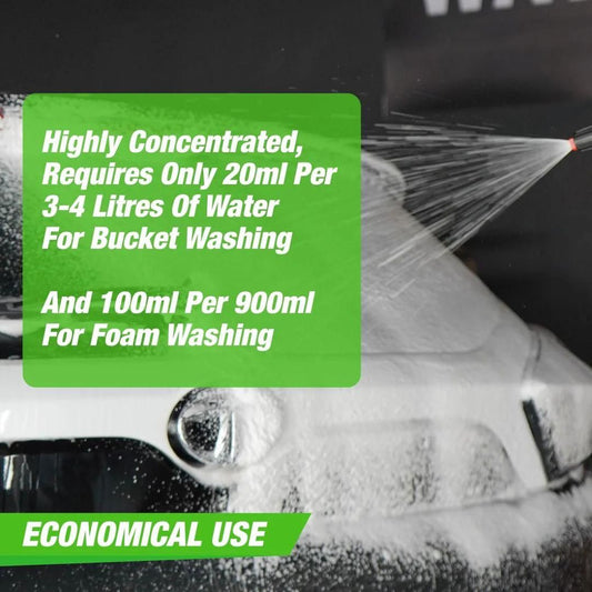 Wash and Wax Car Shampoo 200ml (Pack of 3)